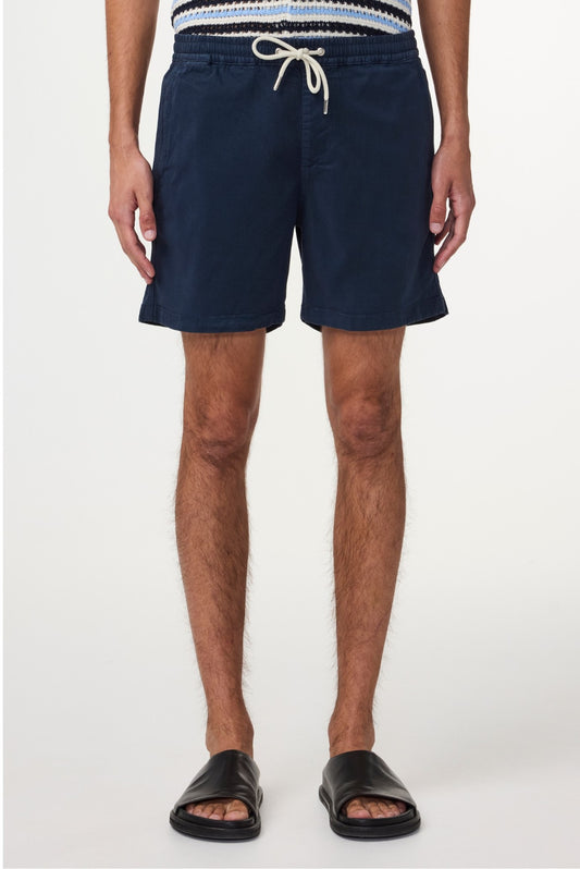 Navy Blue Gregor Lyocell Blend Shorts