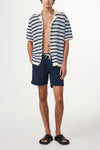 Navy Blue Gregor Lyocell Blend Shorts