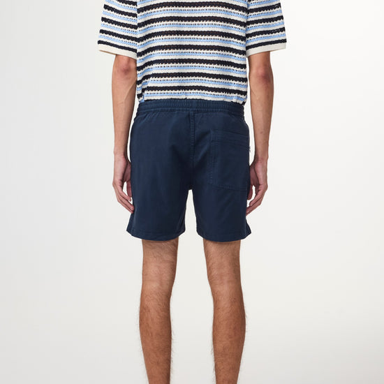 Navy Blue Gregor Lyocell Blend Shorts