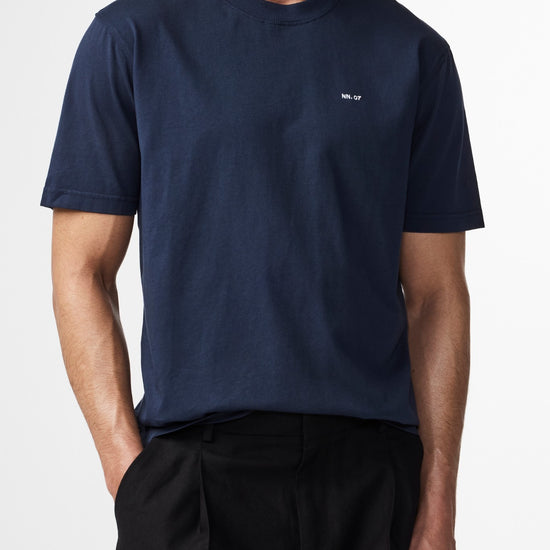 Navy Blue Adam Pima Cotton T-shirt