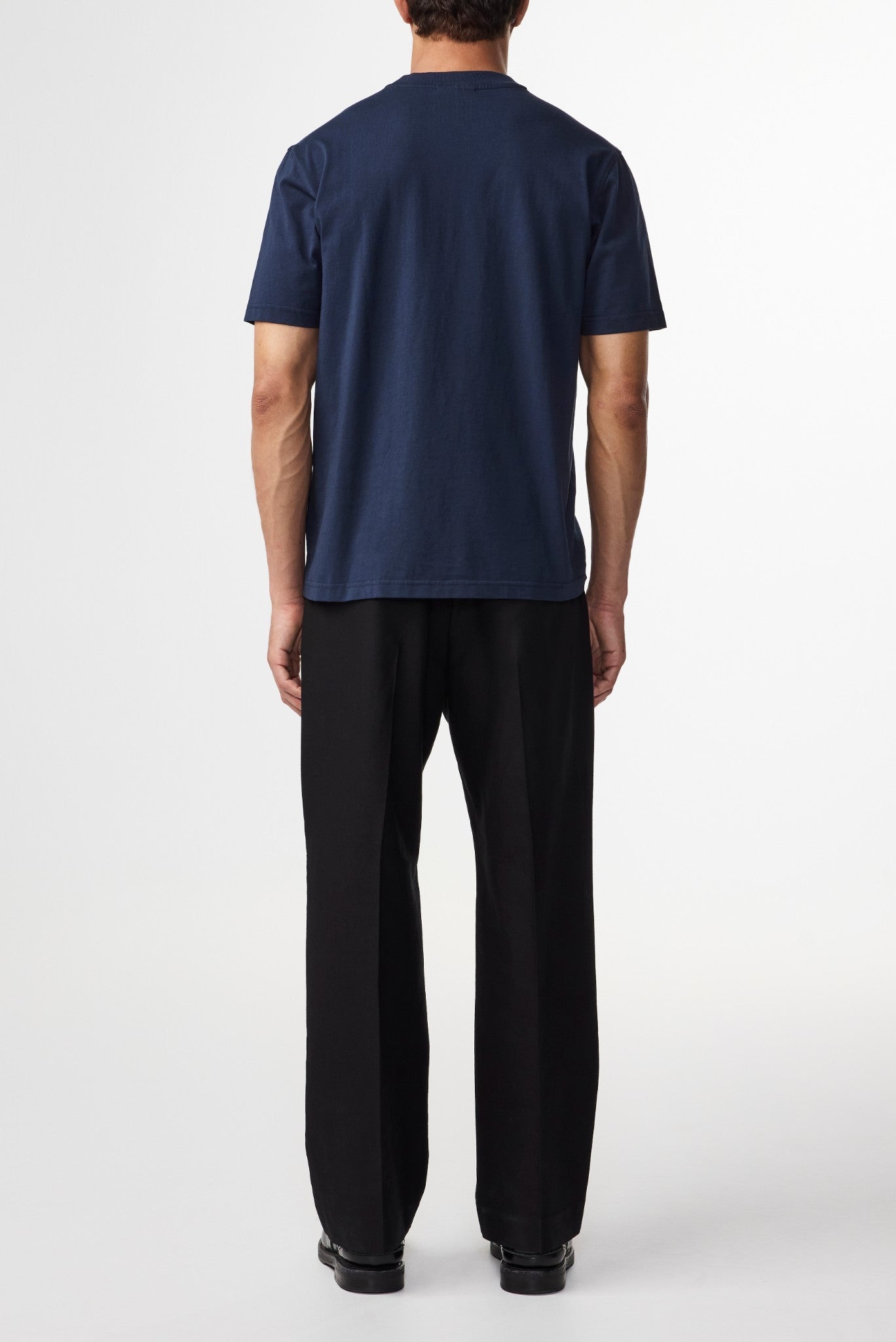 Navy Blue Adam Pima Cotton T-shirt