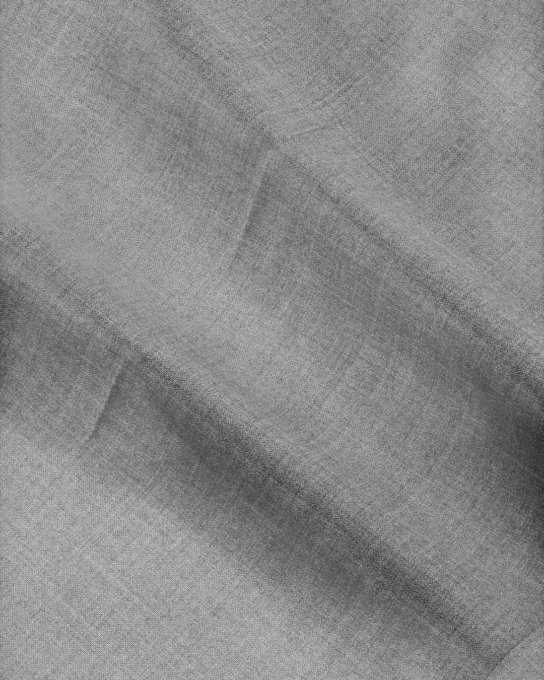 Light Grey Melange Alban Wool Blend Overshirt