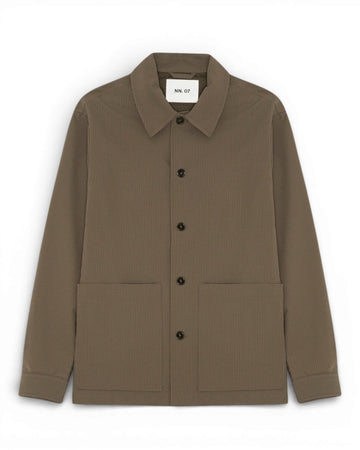 Mable Husk Blaze Seersucker Overshirt