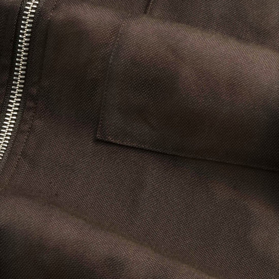 Deep Truffle Alban Linen Blend Overshirt