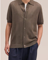 Mable Husk Thor Lightweight Wool Blend Button Down Polo