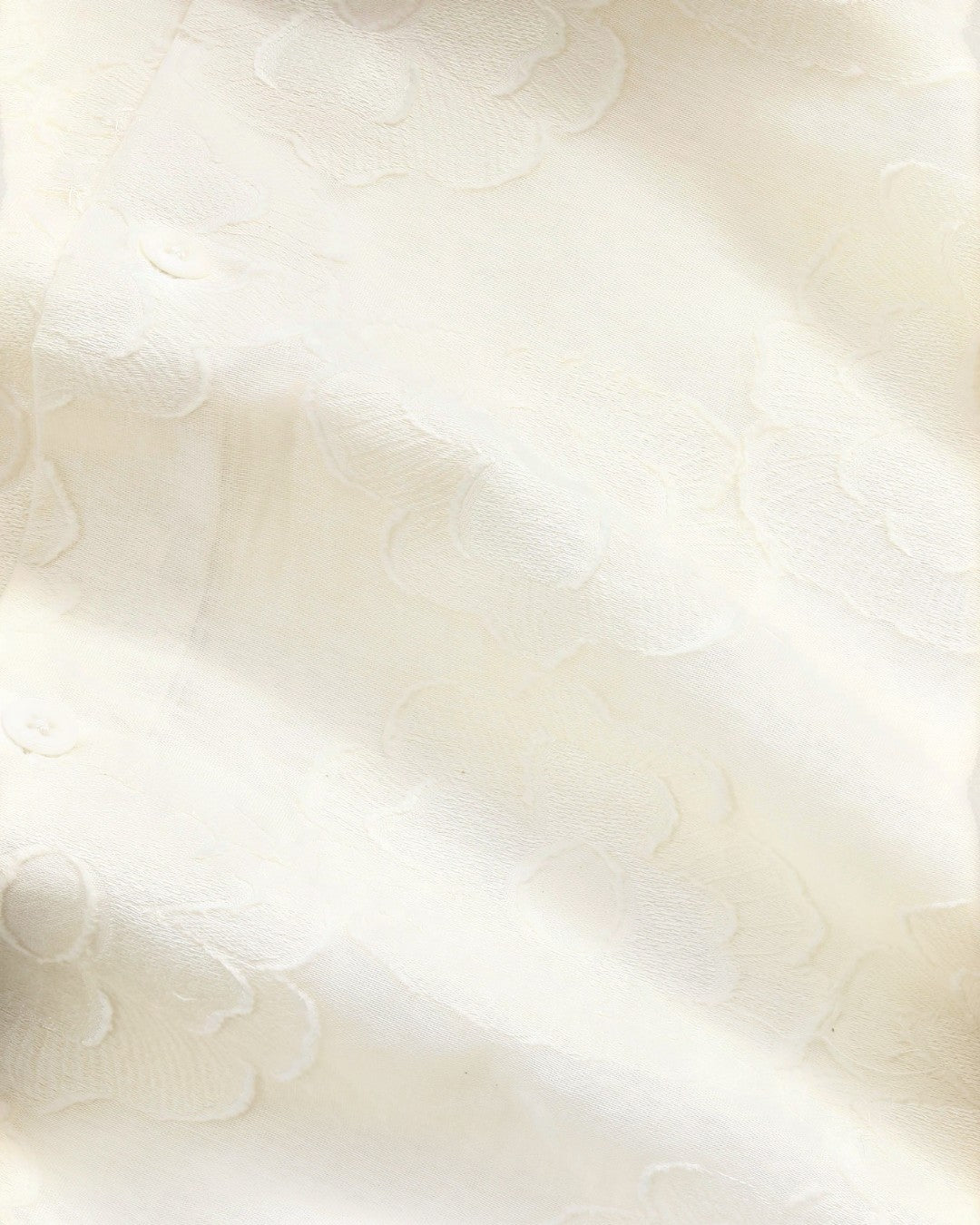 Ivory Freddy SS NO PKT Yam Dyed Satin Dobby Weave Shirt