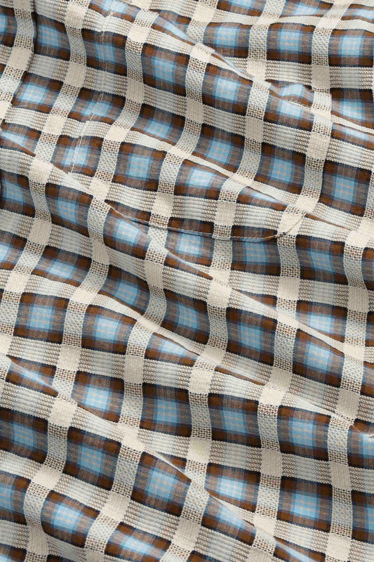 Blue Check Deon LS Cotton Shirt