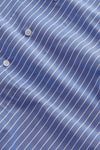 Aqua Stripe Reed Pima Cotton Relaxed Fit Shirt