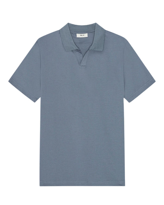 Stone Blue Paul SS Organic Cotton Polo