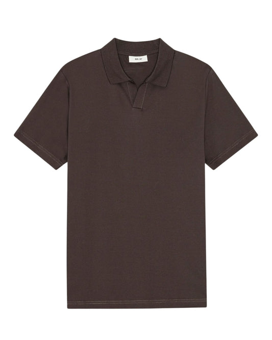 Deep Truffle Paul SS Organic Cotton Polo