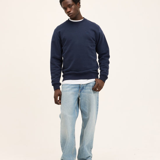 Navy Lommy Cotton Sweater