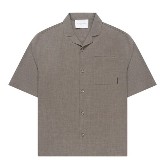 Earth Sage Wool-Linen Blend Shirt