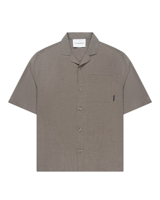 Earth Sage Wool-Linen Blend Shirt