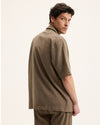 Earth Sage Wool-Linen Blend Shirt