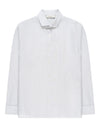 Mint Green Off White Subway Linen Blend Shirt