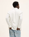 Mint Green Off White Subway Linen Blend Shirt