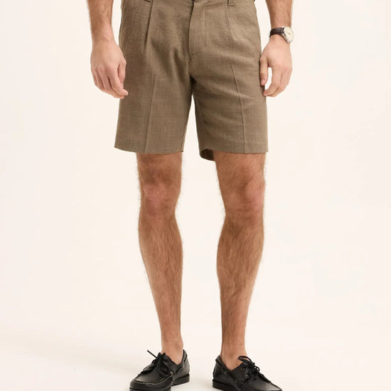 Earth Hart Wool-Linen Blend Shorts