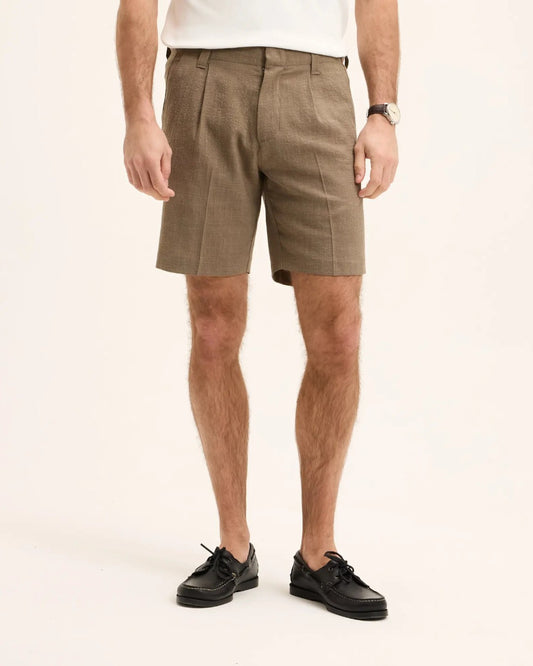 Earth Hart Wool-Linen Blend Shorts