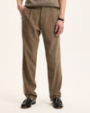 Sand Bart Wool Blend Tapered Fit Trousers