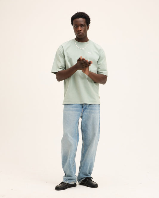 Sage Green Theo Heavyweight Artwork T-shirt