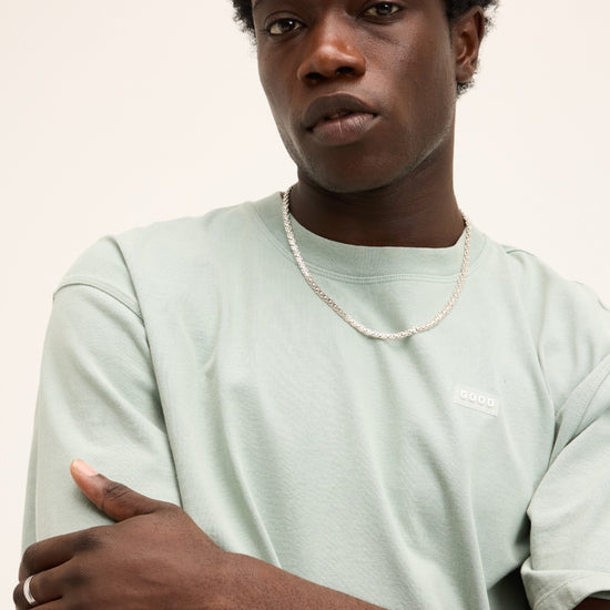 Sage Green Theo Heavyweight Artwork T-shirt