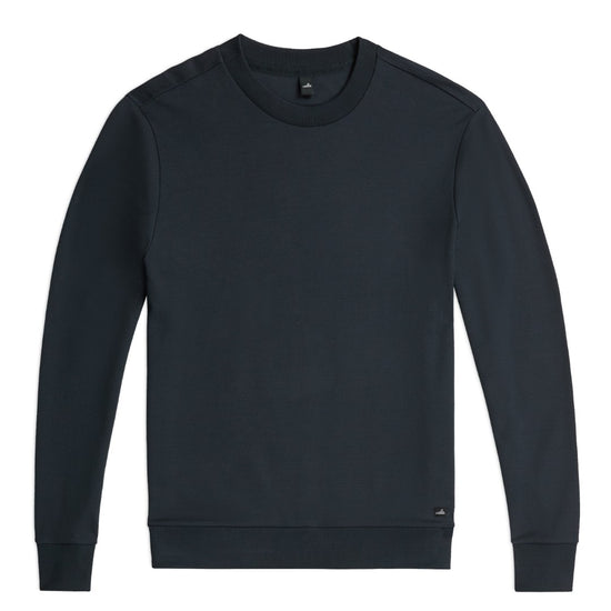 Deep Navy Yates Pique Sweater