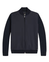 Night Blue Paxton Combed Cotton Hybrid Bomber