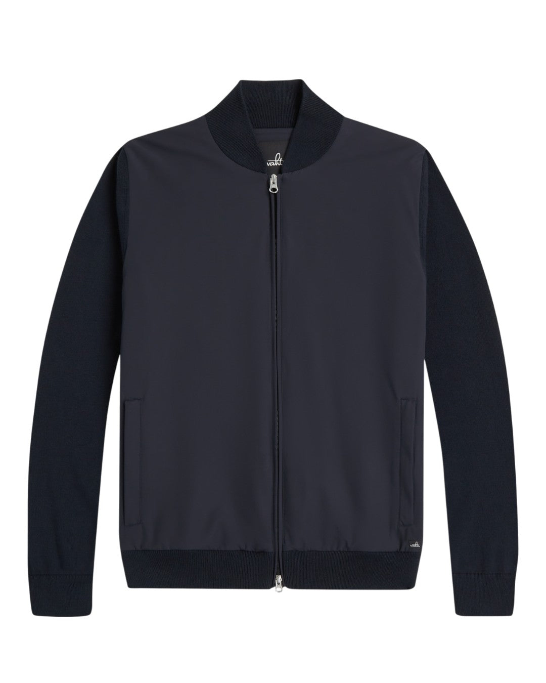 Night Blue Paxton Combed Cotton Hybrid Bomber