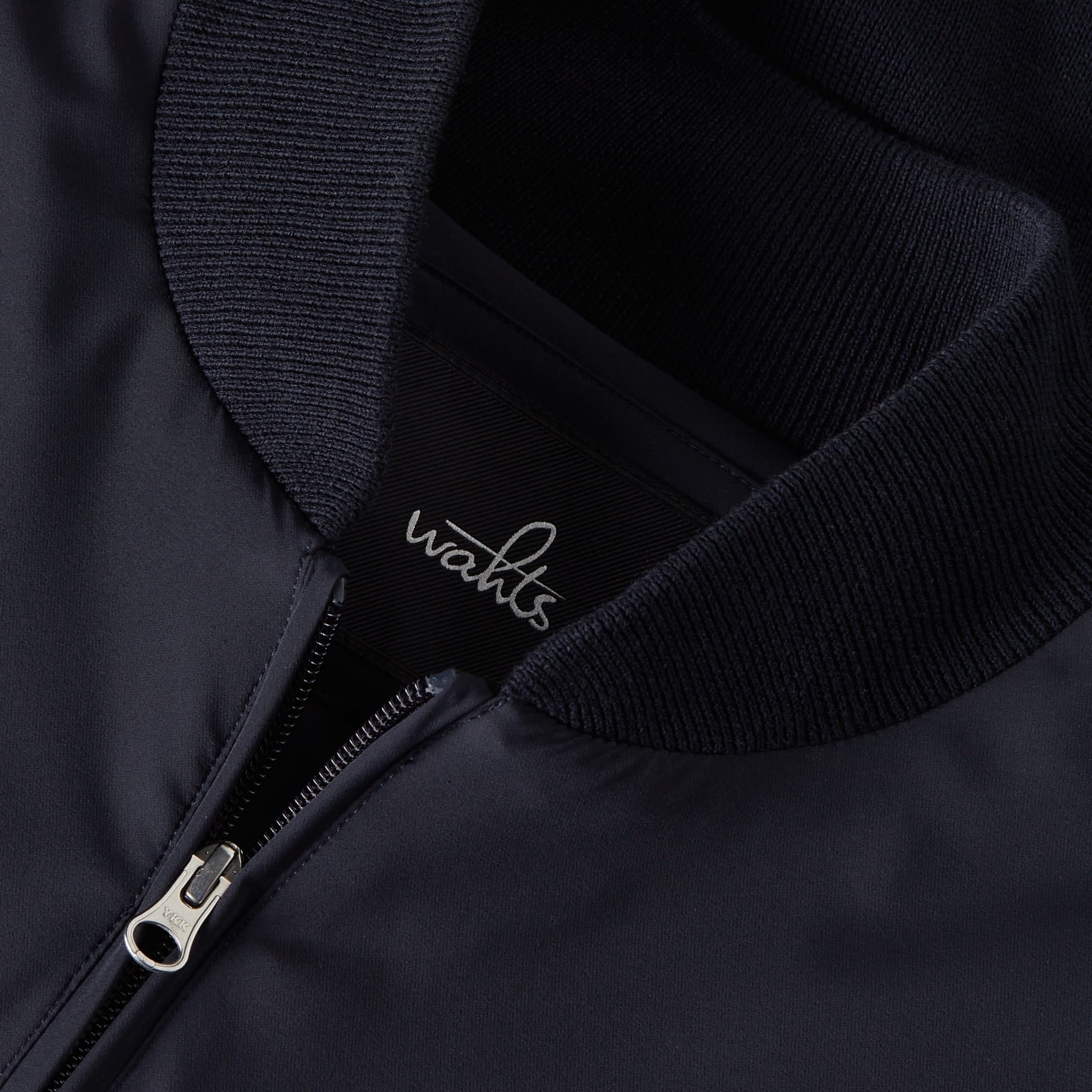 Night Blue Paxton Combed Cotton Hybrid Bomber