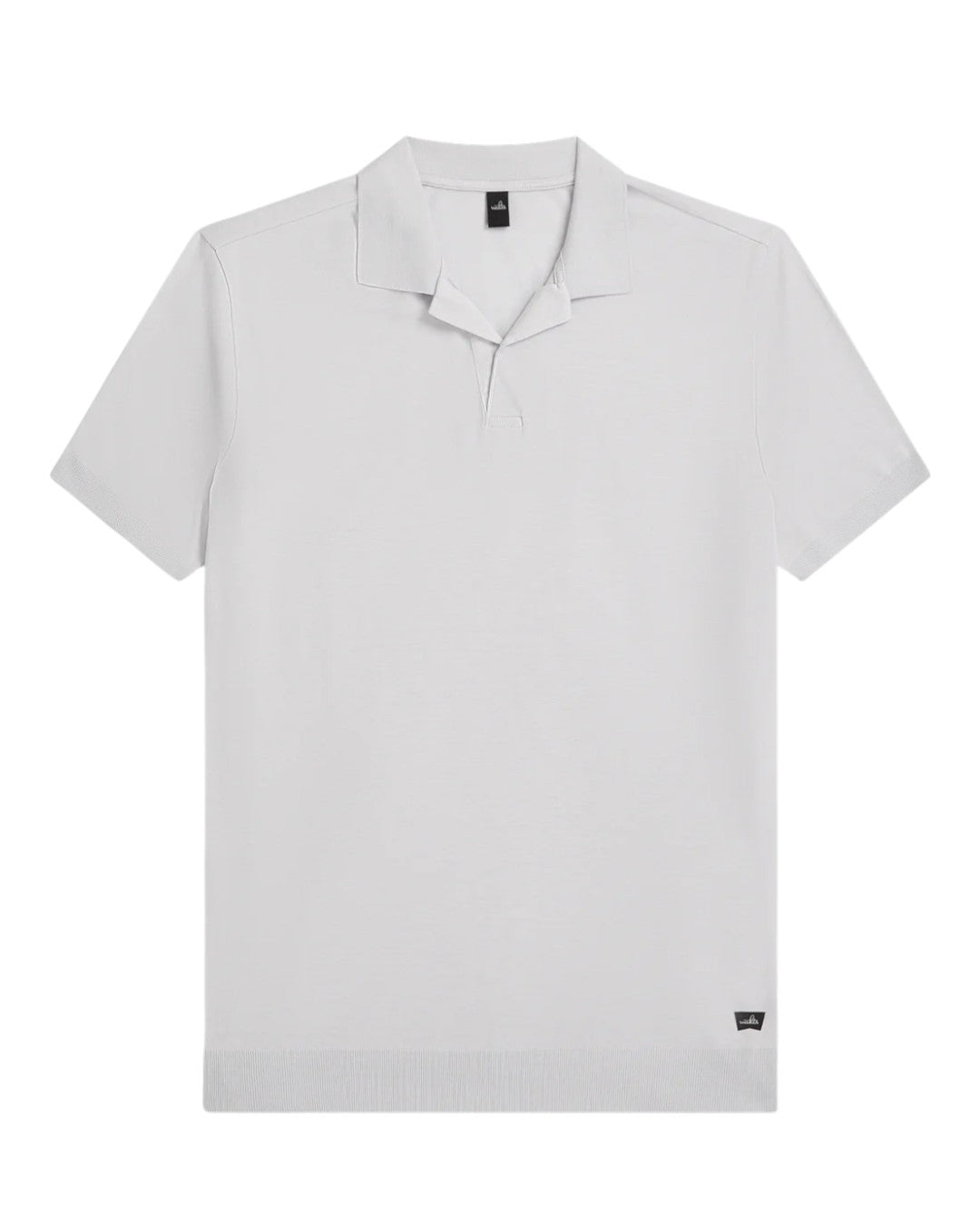 Frost Blue Daley Luxury Jersey Open Collar Polo