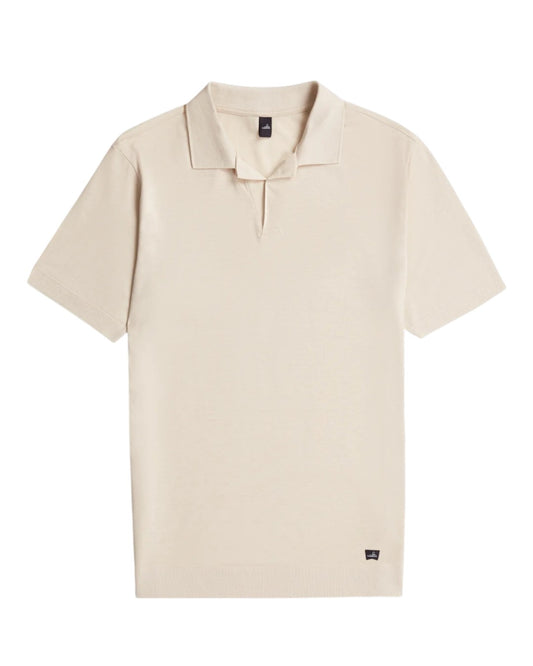 LightSand Daley Luxury Jersey Open Collar Polo