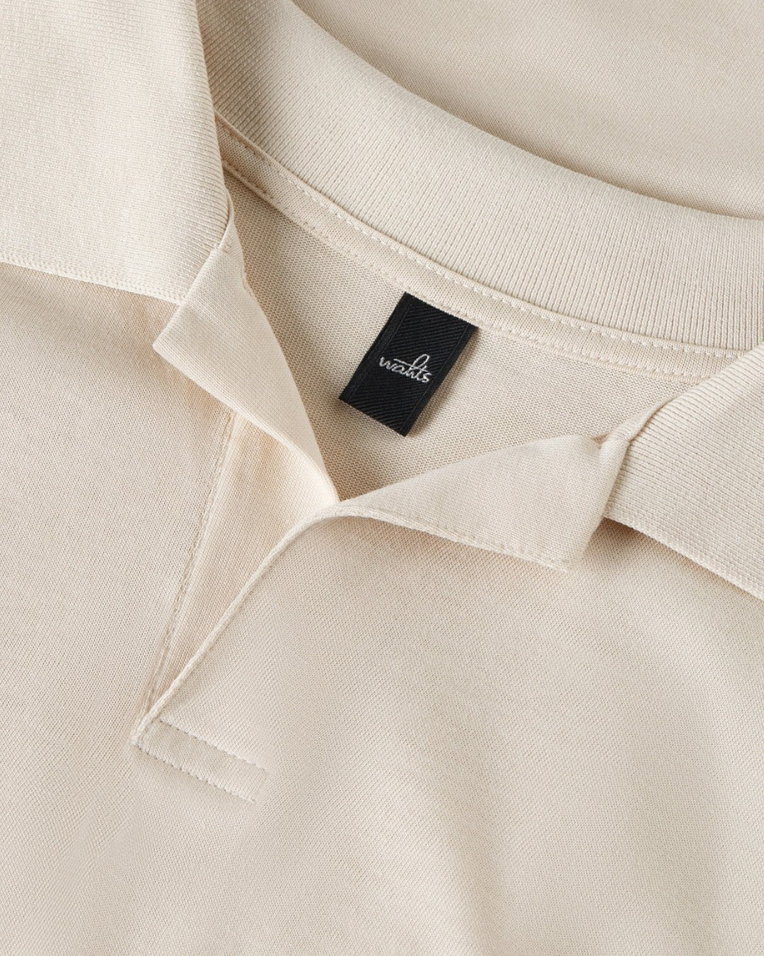 LightSand Daley Luxury Jersey Open Collar Polo