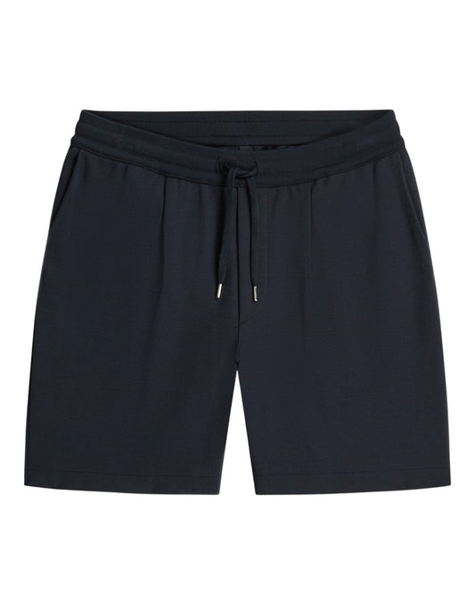 Deep Navy Hayden Pique Drawstring Shorts