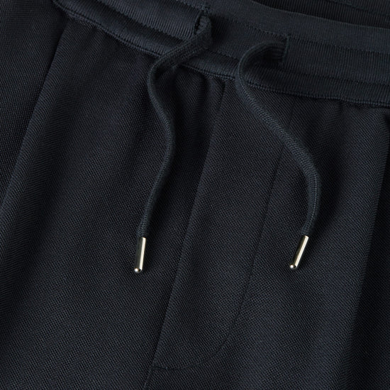 Deep Navy Hayden Pique Drawstring Shorts