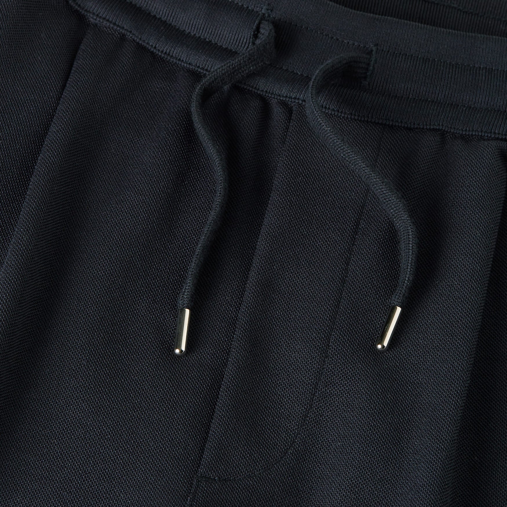 Deep Navy Hayden Pique Drawstring Shorts