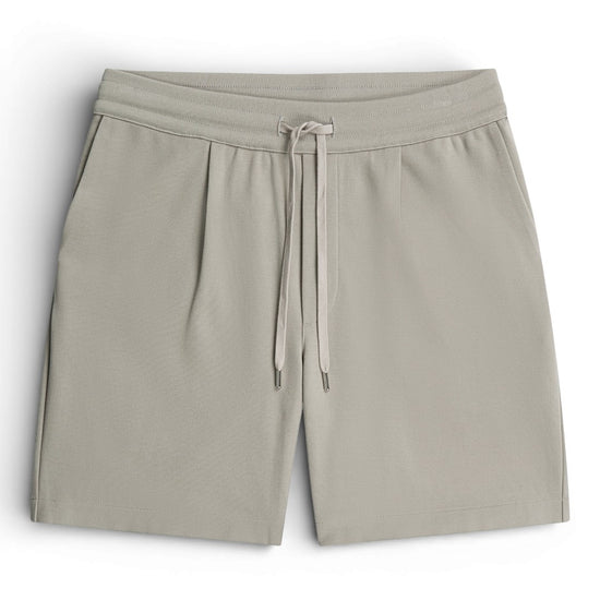 Stone Grey Hayden Pique Drawstring Shorts