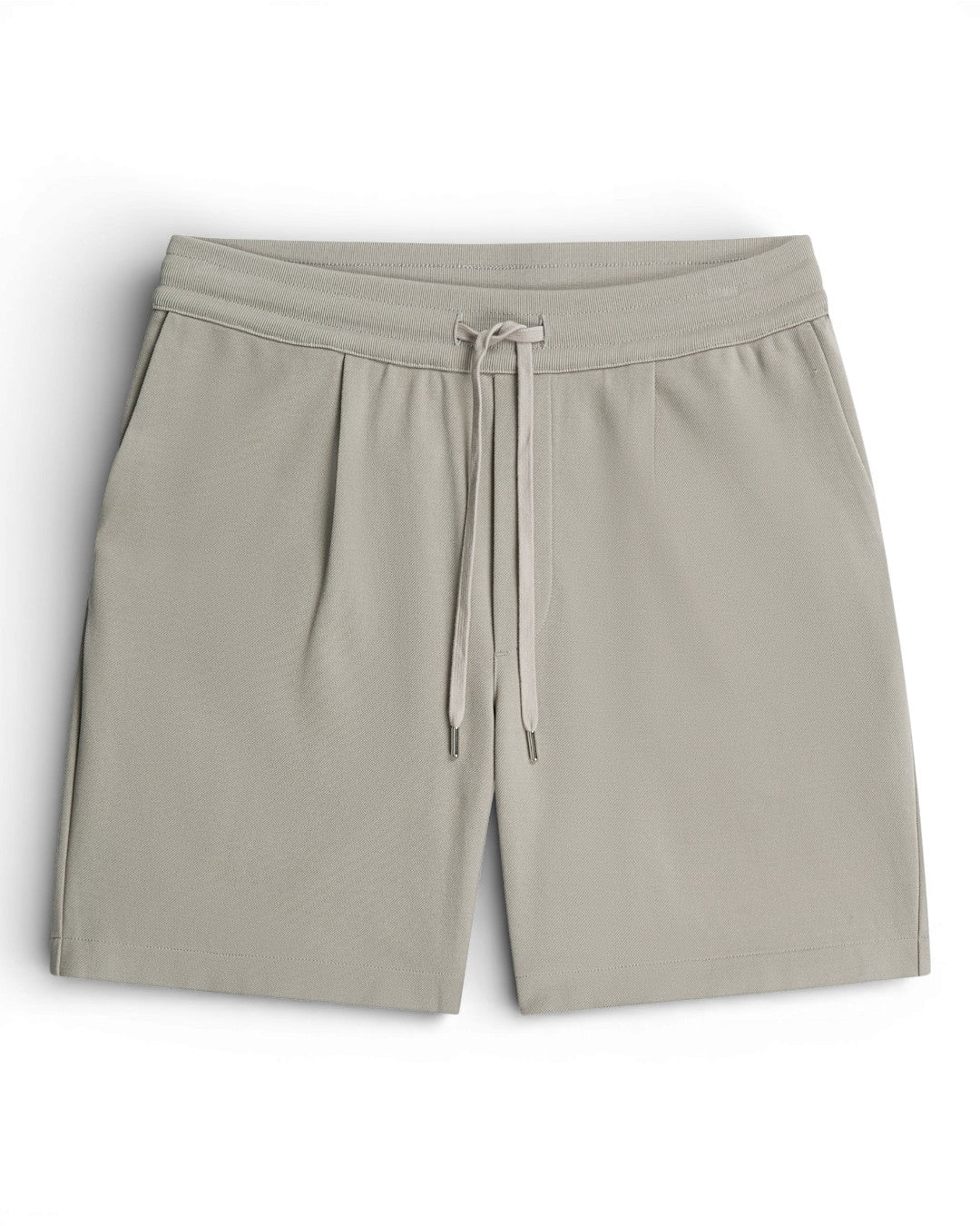 Stone Grey Hayden Pique Drawstring Shorts