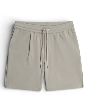 Stone Grey Hayden Pique Drawstring Shorts