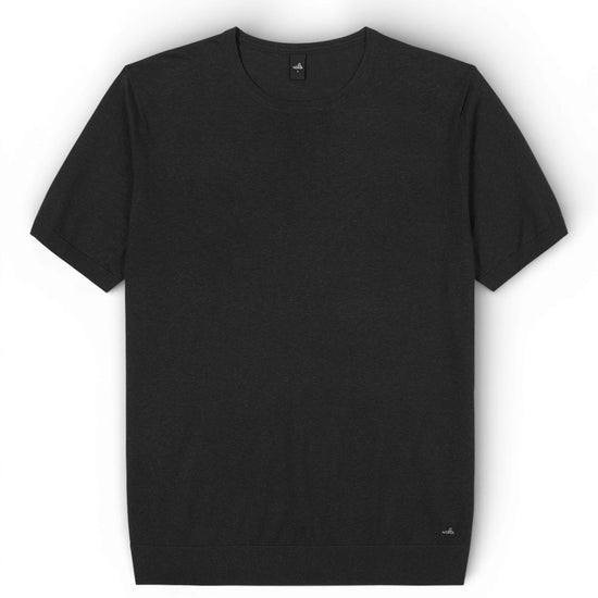 Pure Black Miles Luxury Jersey T-shirt