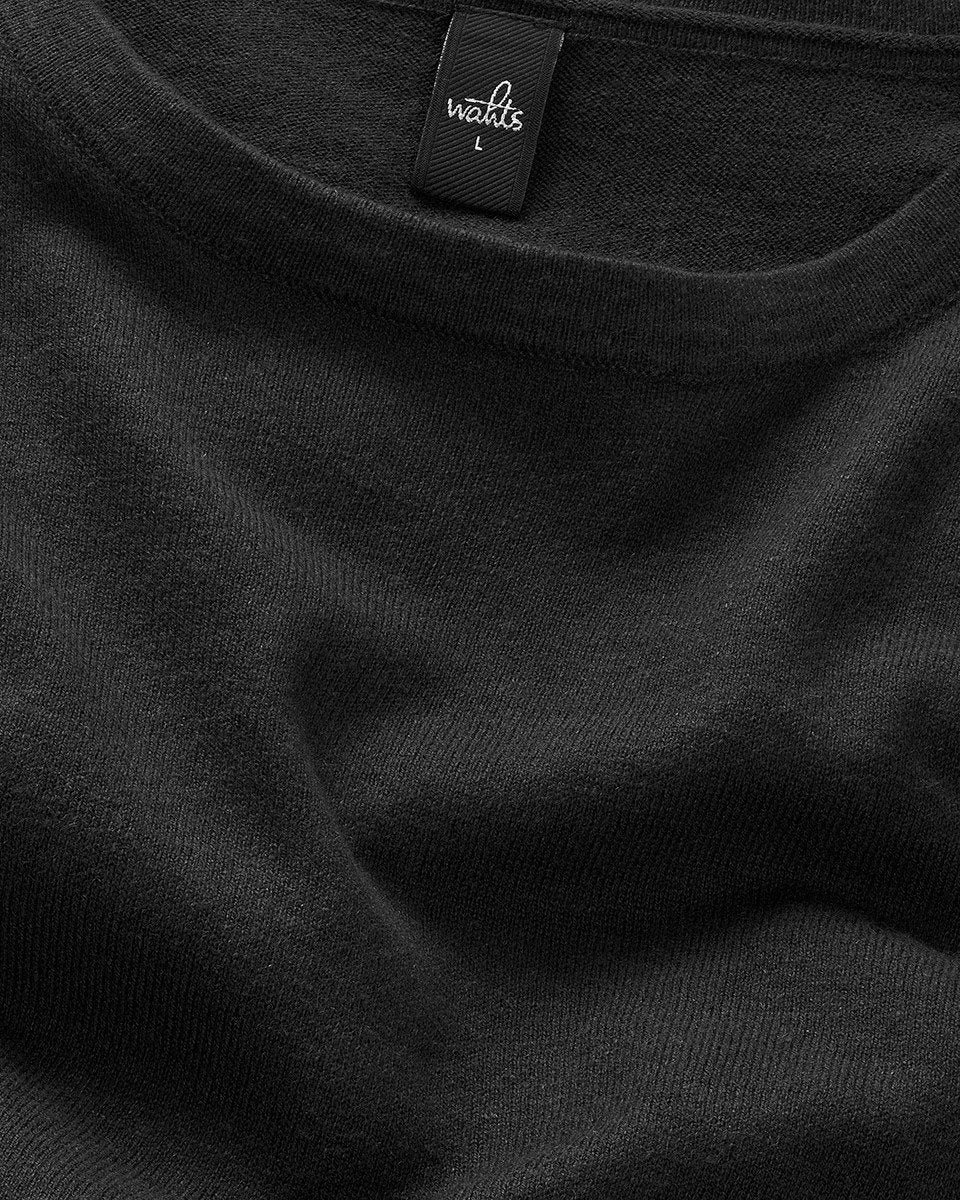 Pure Black Miles Luxury Jersey T-shirt