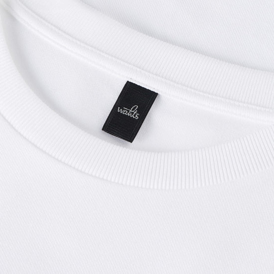 Pure White Miles Luxury Pique T-shirt