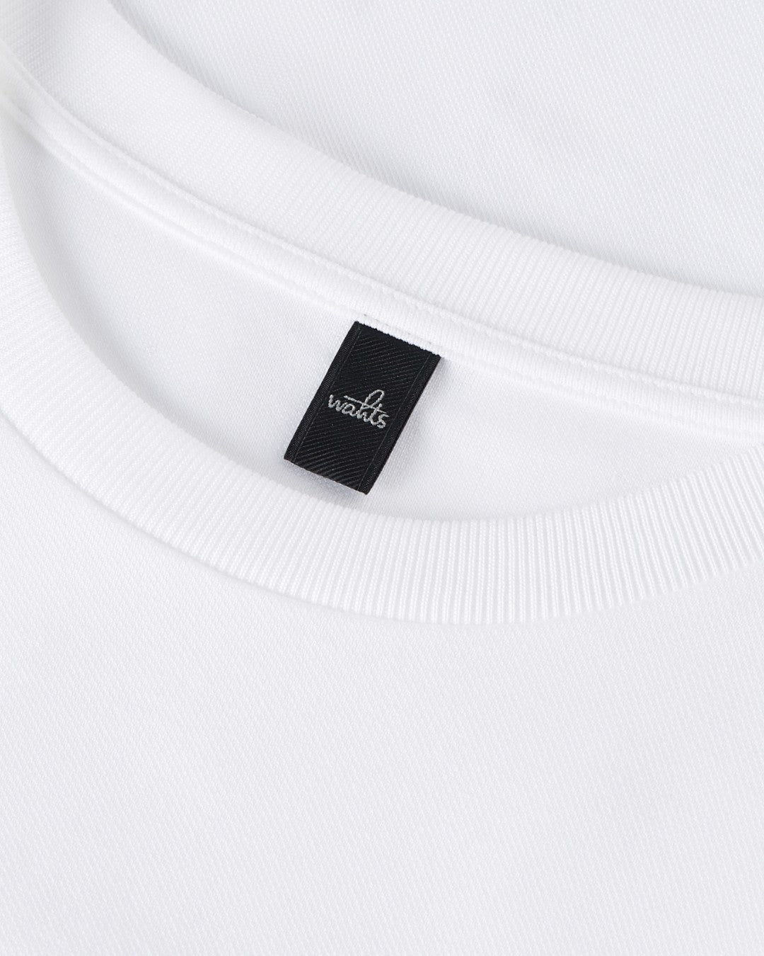 Pure White Miles Luxury Pique T-shirt