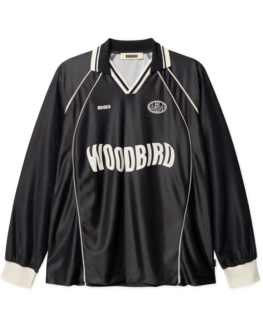 Black WBTaka LS Sports Polo