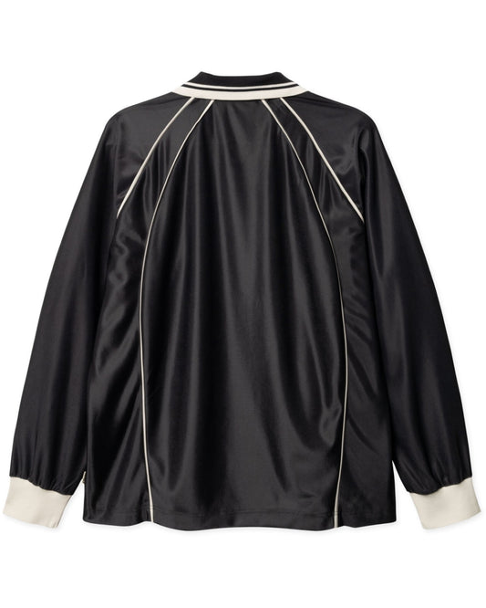 Black WBTaka LS Sports Polo