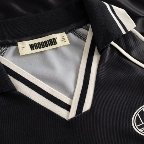 Black WBTaka LS Sports Polo