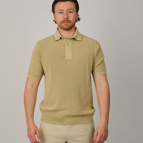 Ecru Tortilla Knitted Polo