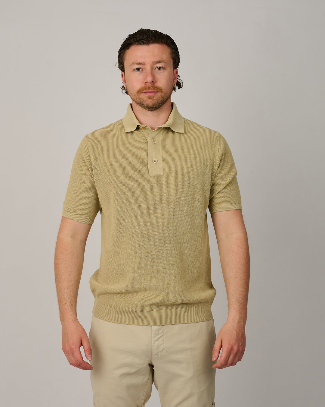 Ecru Tortilla Knitted Polo