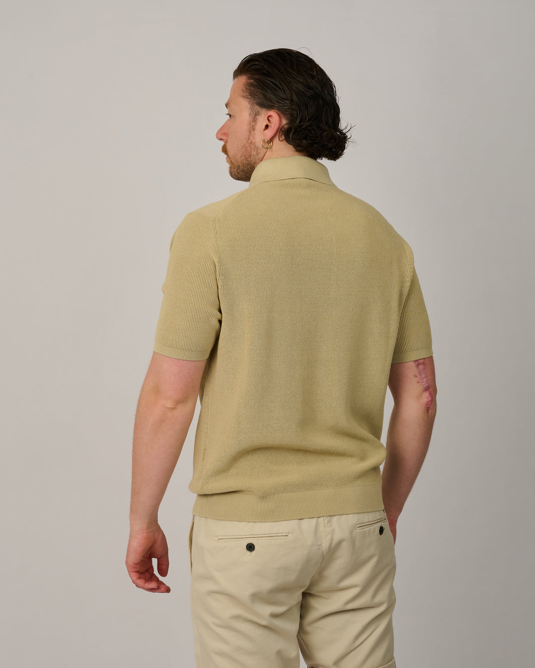 Ecru Tortilla Knitted Polo