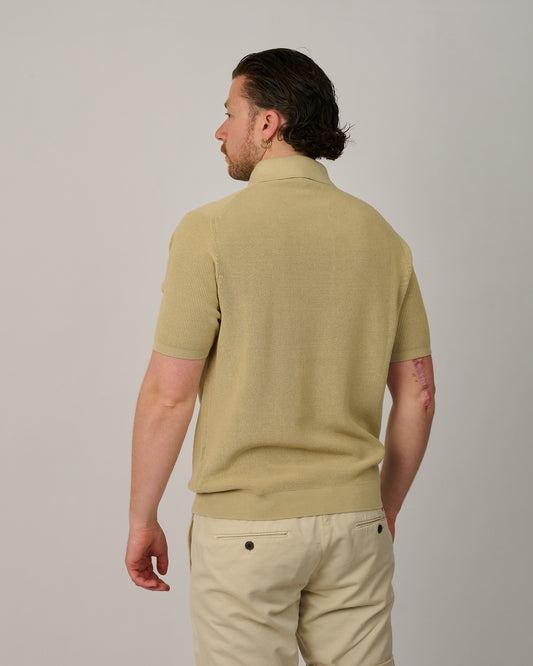 Ecru Tortilla Knitted Polo