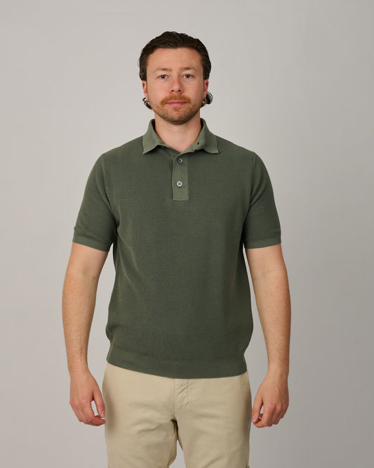 Senecio Knitted Polo Groen